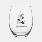 Weinland Weinglas Ohne Stiel (Vorderseite)