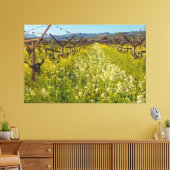 Weinlandfrühling Leinwanddruck (Insitu (Wohnzimmer))