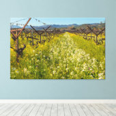 Weinlandfrühling Leinwanddruck (Insitu (Holzboden))