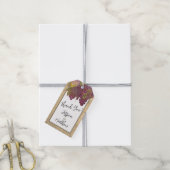 Weinlandhochzeit "Danke" Gefallen Geschenkanhänger (Mit Garn)