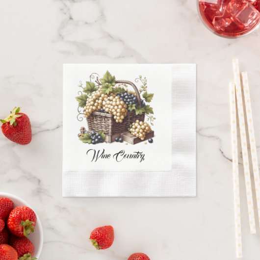 Weinlandpapier Serviette (Beispiel)