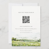 Weinlandschaft Hochzeit mit UAWG Einladung (Rückseite)