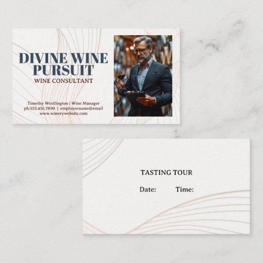 Weinlecker Visitenkarte (Vorne/Hinten)