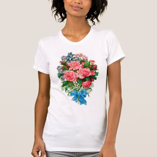 Weinlese-Rosen-T - Shirt (Vorderseite)