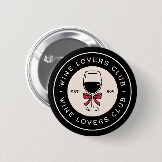 Weinliebhaber Club Squad Button (Vorne & Hinten)