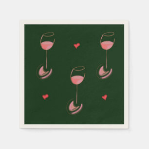 Weinliebhaber-Cocktailservietten Serviette