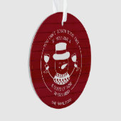 Weinliebhaber Geschenk Funny 2020 Covid Weihnachte Ornament (Vorderseite)