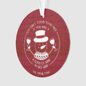 Weinliebhaber Geschenk Funny 2020 Covid Weihnachte Ornament (Vorderseite)