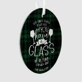 Weinliebhaber Gift Funny 2020 Covid Weihnachten Gr Ornament (Vorderseite)