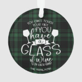 Weinliebhaber Gift Funny 2020 Covid Weihnachten Gr Ornament (Rückseite)