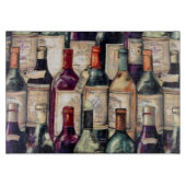 Weinliebhaber Glas-Schneidebrett Schneidebrett (Vorderseite)