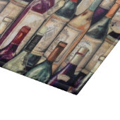 Weinliebhaber Glas-Schneidebrett Schneidebrett (Ecke)