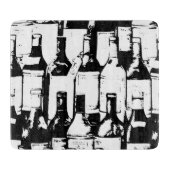 Weinliebhaber Glas-Schneidebrett Schneidebrett (Vorderseite)