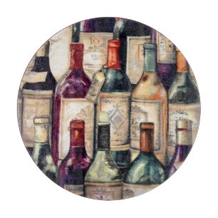 Weinliebhaber Glas-Schneidebrett Schneidebrett