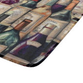 Weinliebhaber Glas-Schneidebrett Schneidebrett (Ecke)