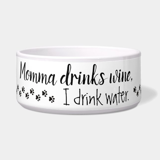 Weinliebhaber - Haustierwasserschüssel Napf (Vorderseite)