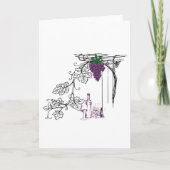 Weinliebhaber Leere Karte (Vorderseite)