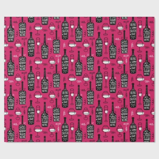 Weinliebhaber Packpapier (Flach)