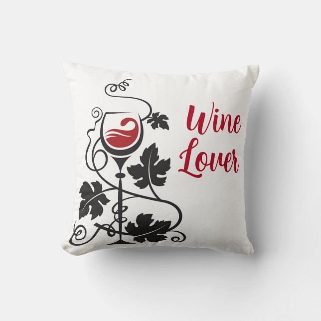 Weinliebhaber Pillow Kissen (Vorderseite)