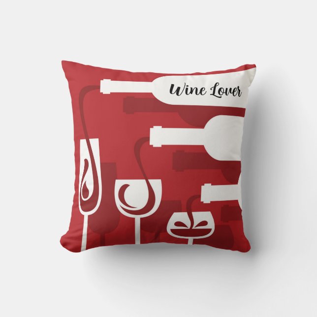 Weinliebhaber Pillow Kissen (Vorderseite)