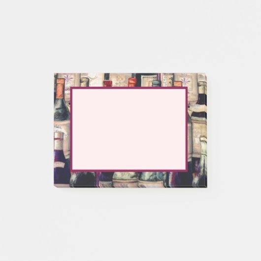 Weinliebhaber Post-it Klebezettel (Vorderseite)