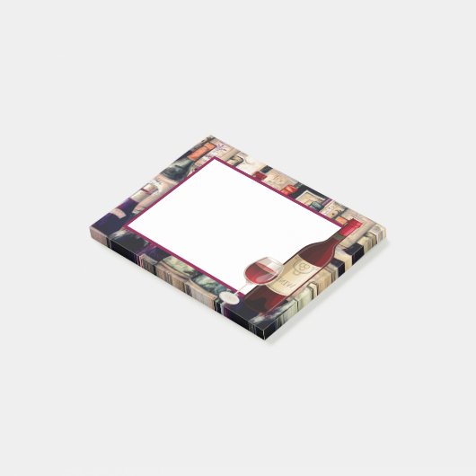 Weinliebhaber Post-it Klebezettel (angewinkelt)