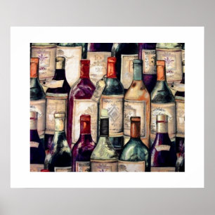 Weinliebhaber Poster