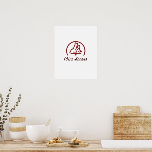 Weinliebhaber Poster (Küche)
