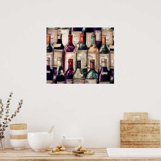 Weinliebhaber Poster (Küche)