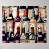 Weinliebhaber Poster (Vorne)