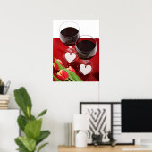 Weinliebhaber Poster (Heimbüro)