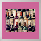 Weinliebhaber Poster (Vorne)