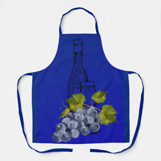Weinliebhaber Schürze (Vorderseite)