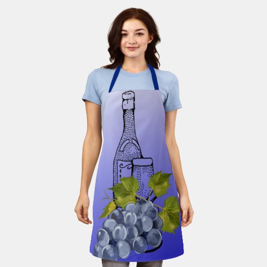 Weinliebhaber Schürze (Getragen)