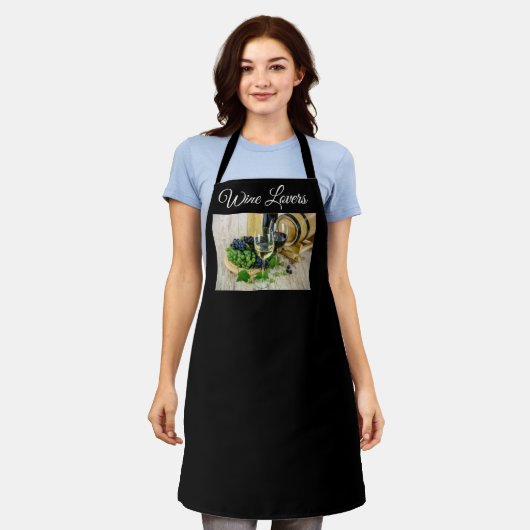 Weinliebhaber Schürze (Getragen)