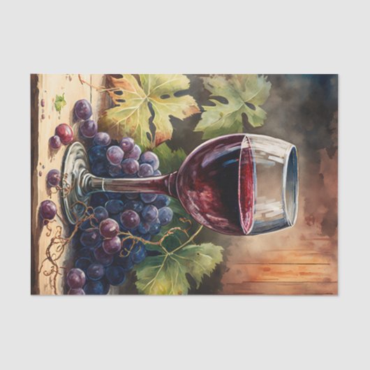 Weinliebhaber Seidenpapier (Vorderseite)