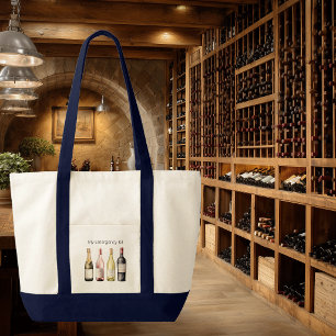 Weinliebhaber-Tragetasche mit lustigem Spruch Tragetasche
