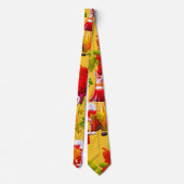 Weinliebhaber Traubenmuster Design Krawatte (Rückseite)