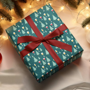 Weinliebhaber Weihnachten Geschenkpapier