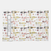 Weinliebhaber Wein-Stunde  Geschirrtuch (Horizontal)