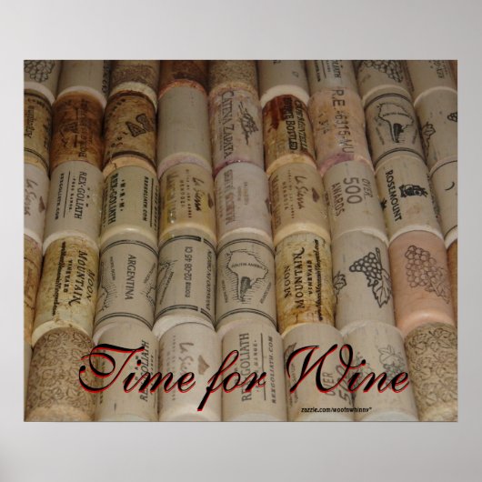 Weinliebhaber - Zeit für Wein Poster (Vorne)