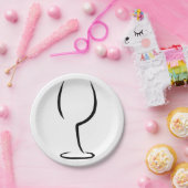 Weinlogo Pappteller (Party)