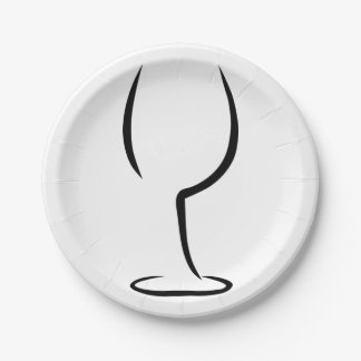 Weinlogo Pappteller