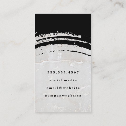 Weinlogo | Rock Texture Visitenkarte (Rückseite)