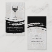Weinlogo | Rock Texture Visitenkarte (Vorne/Hinten)