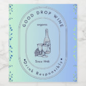 Weinlogo Weinetikett (Einzelnes Label)