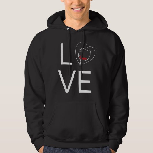 Weinlover 80 hoodie (Vorderseite)