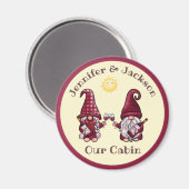 Weinlover Gnome Couple Cruise Door Marker Magnet (Vorderseite/Rückseite)