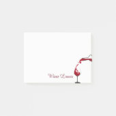 Weinlover - Nachhinweise Post-it Klebezettel (Vorderseite)