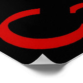 Weinmädchen Cabernet Poster (Ecke)